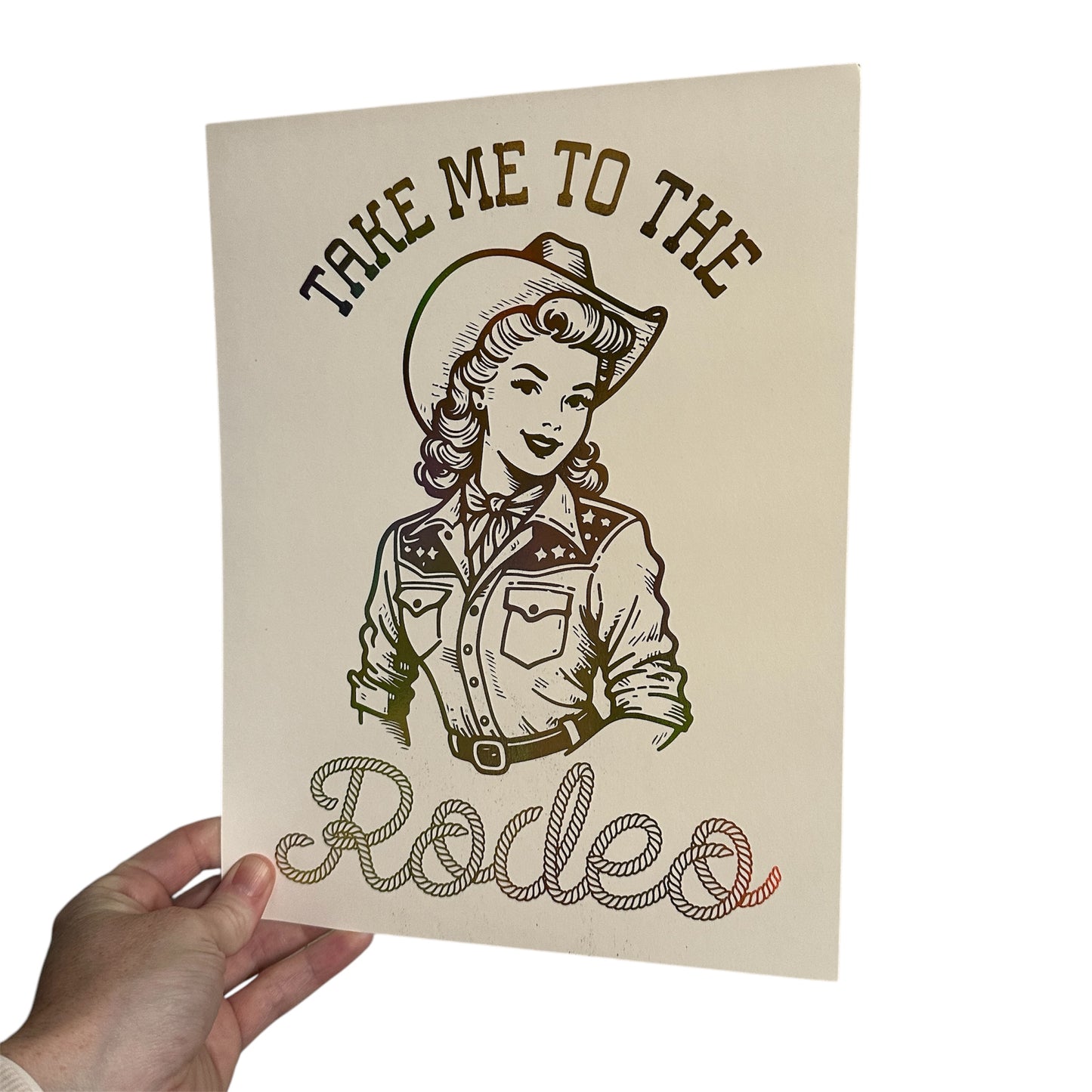 Take Me To The Rodeo Art Print