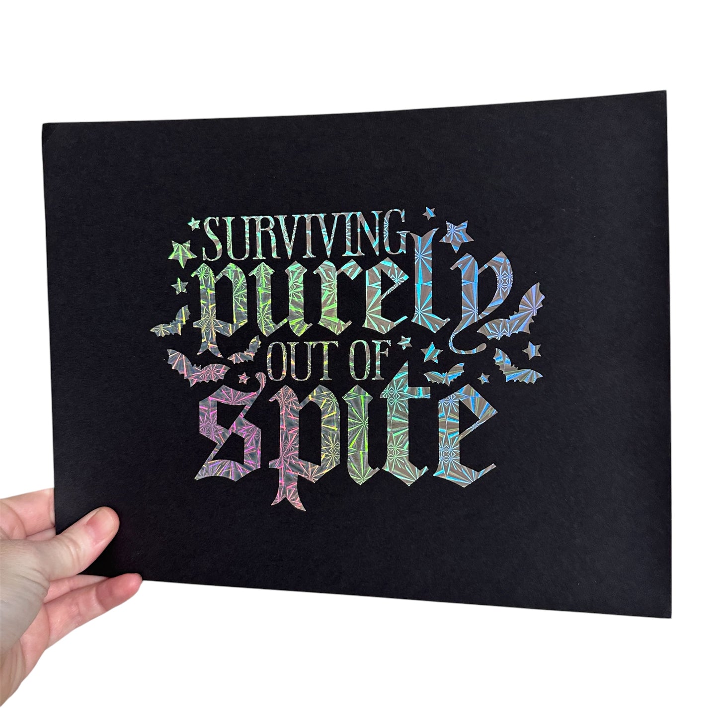 Surviving Out Of Spite Art Print