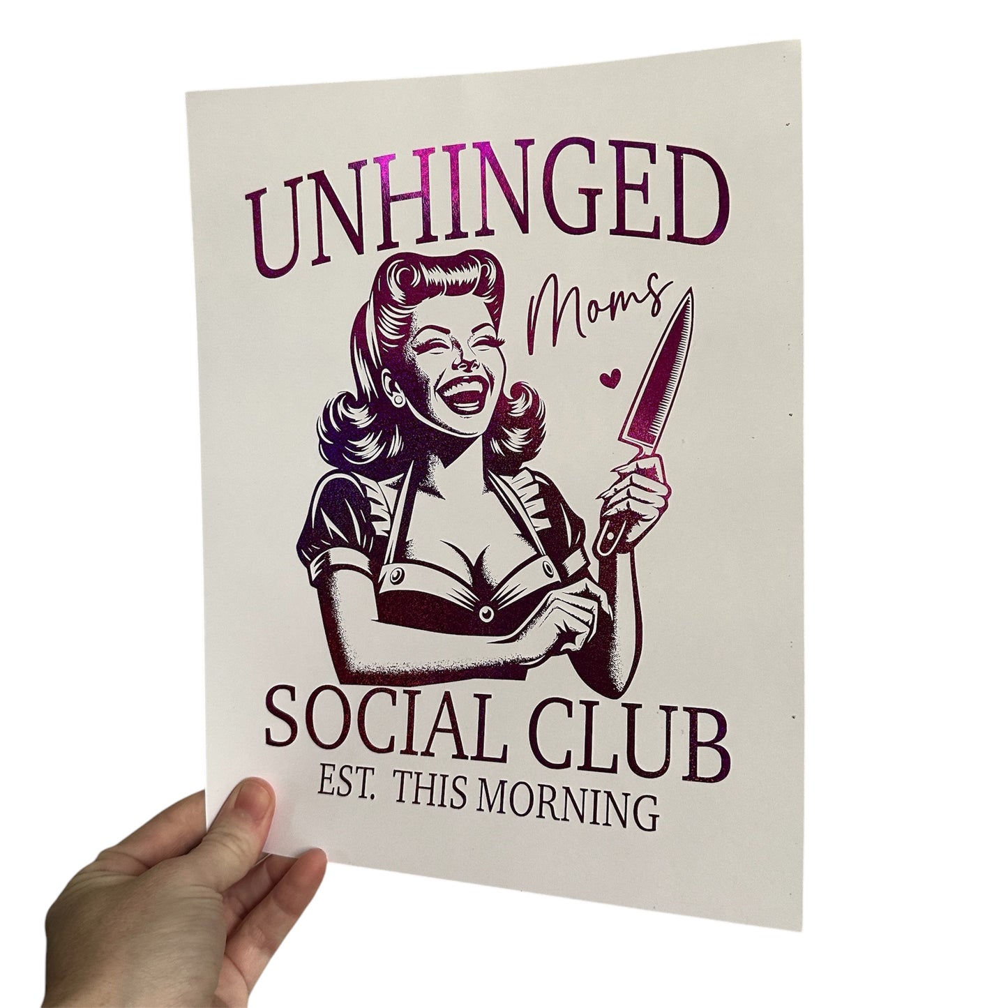 Unhinged Moms Art Print