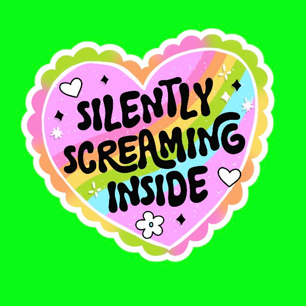 Silently Screaming Sticker