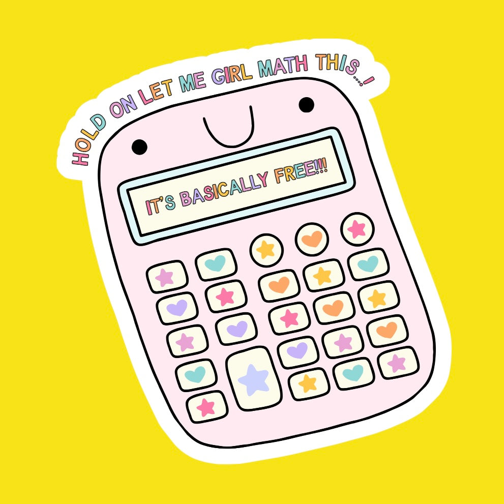 Girl Math Sticker