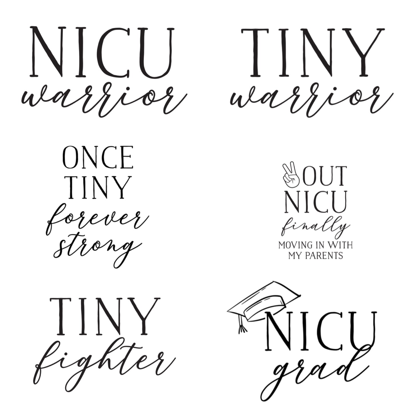 NICU Onesie (Multiple Options)