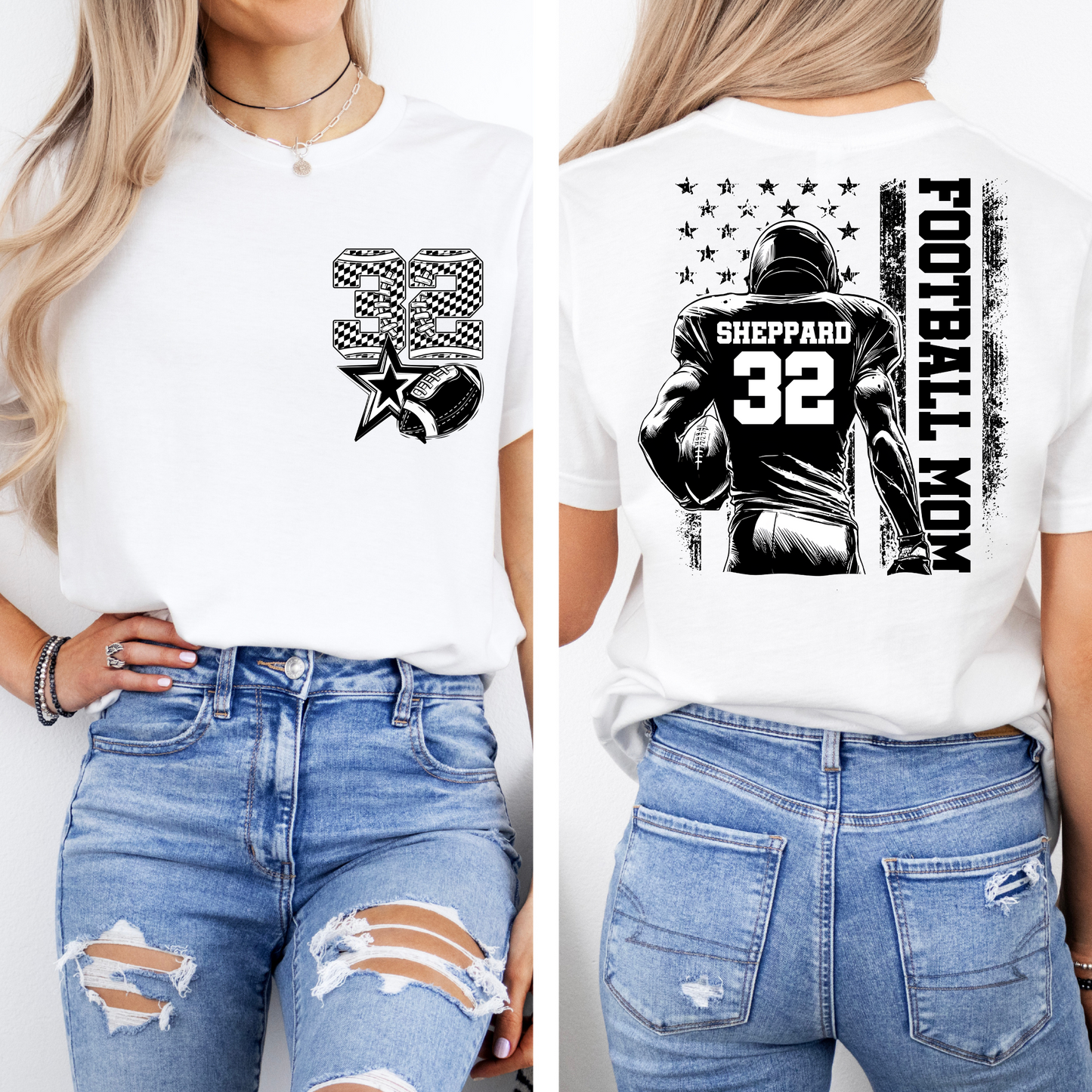 Custom Football Mom Tee