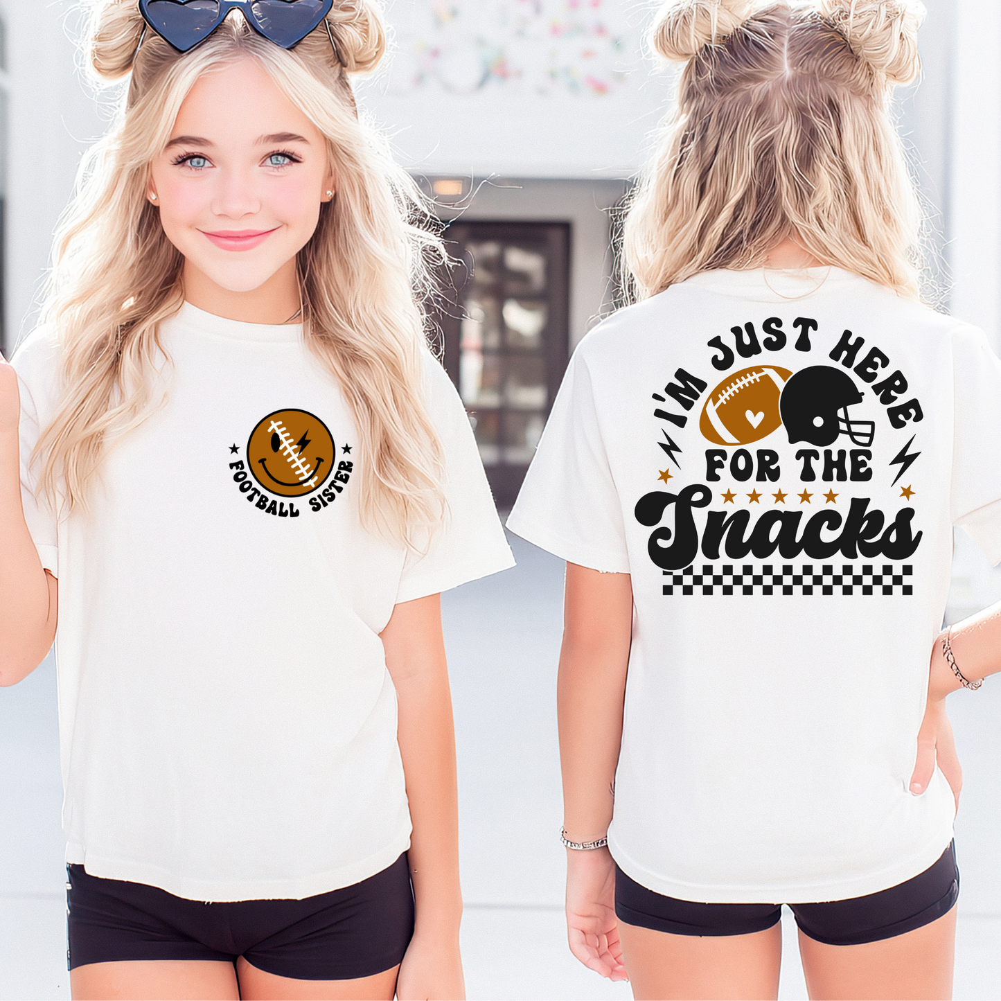 I'm Just Here For The Snacks Sibling Tee (Brother & Sister Versions)