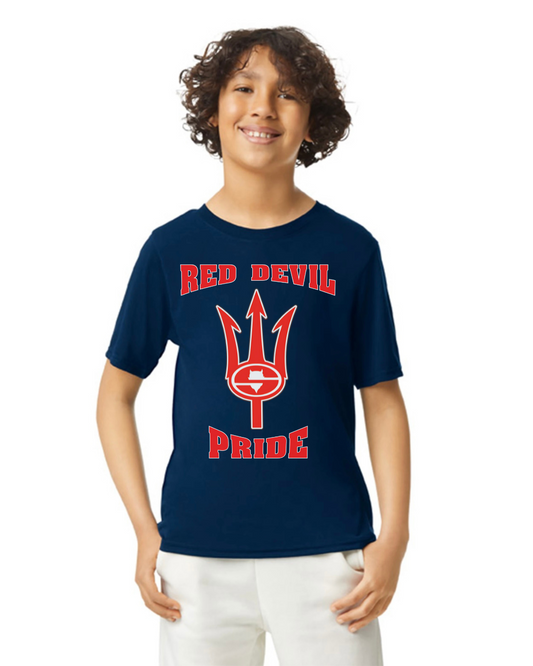 Custom Red Devil Pride Tee (Youth)