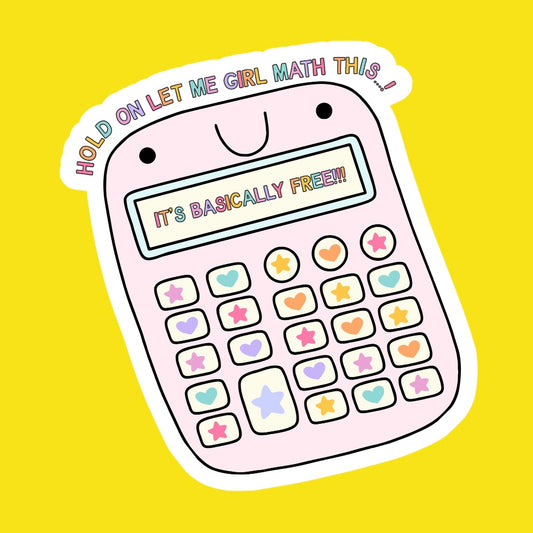 Girl Math Sticker