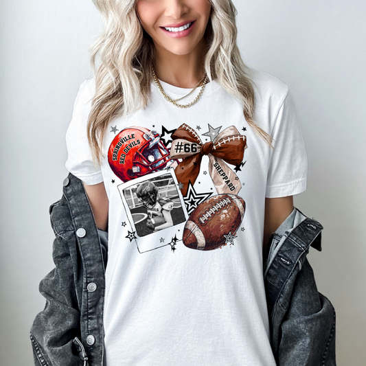 Custom Springville Red Devils Football Tee