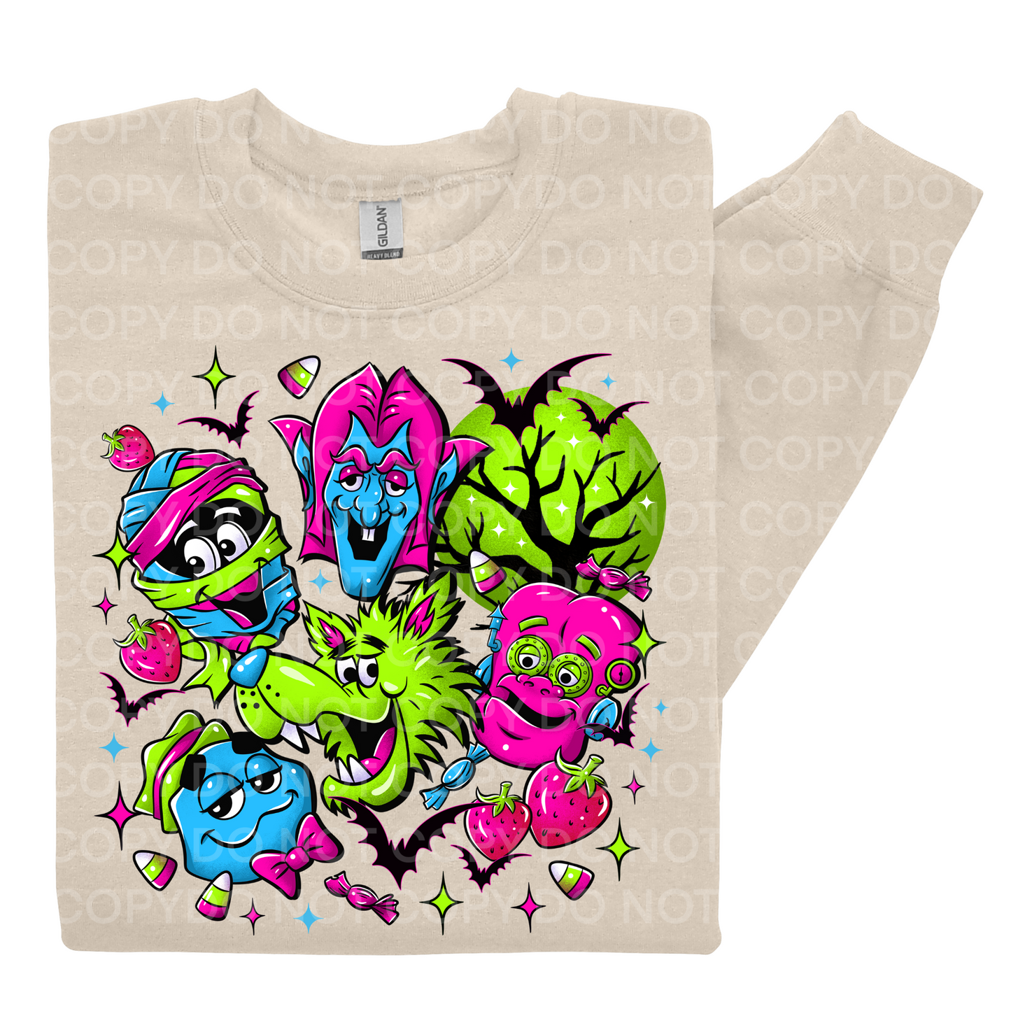 Cereal Monsters(Neon)Crewneck