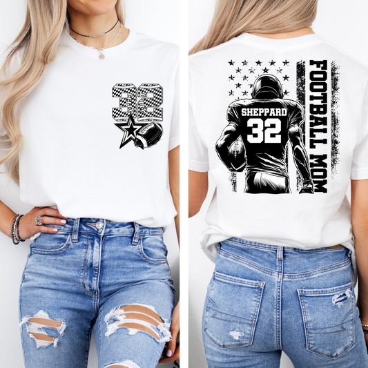 Custom Football Mom Tee