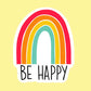 Be Happy Sticker